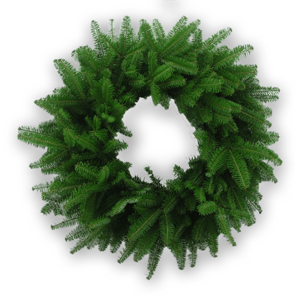 Live wreaths - Rockdale Original - fresh wreath with Natural Balsam Greenery