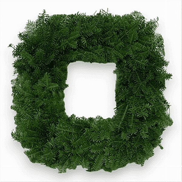 Image of the 10 Pack Square Wreath: "10 Pack Square Wreaths - Handcrafted Fresh Balsam Square Christmas Wreaths